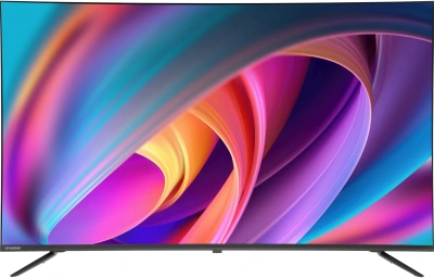 Телевизор LED Hyundai 50" H-LED50BU7100 WebOS Frameless Metal серый/серый 4K Ultra HD 60Hz MEMC DVB-T DVB-T2 DVB-C DVB-S DVB-S2 USB WiFi Smart TV