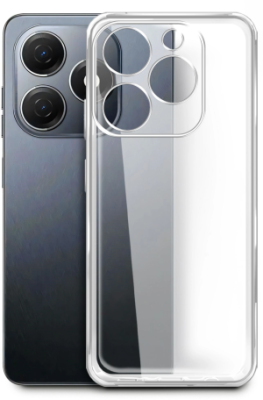 Чехол (клип-кейс) BoraSCO для Tecno Spark 20 Silicone Case прозрачный (72688)