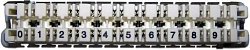 Плинт Lanmaster TWT-LSA10P-DIS-5E 10 пар LSA-PROFIL размык. ABS пластик белый