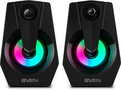 Колонки Sven 370 2.0 черный 6Вт