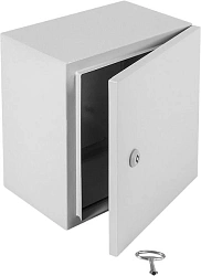 Шкаф электротехнический Elbox EMW-500.500.250-1-IP66 одноствор. настенный 500мм 500мм 250мм IP66 IK10 несъемн.бок.пан. 100кг серый металл