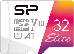 Флеш карта microSDHC 32GB Silicon Power SP032GBSTHBV1V20SP Elite + adapter