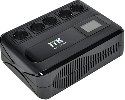 Источник бесперебойного питания ITK Electra ELT5-1000VA-1-001 600Вт 1000ВА черный