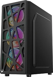 Корпус Formula Mana AR V2 черный без БП ATX 4x120mm 2xUSB2.0 1xUSB3.0 audio bott PSU