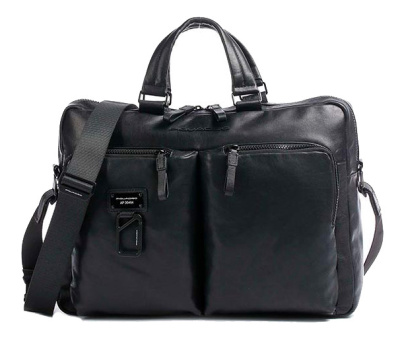 Деловая сумка Piquadro Harper CA4027AP/N с отделением для ноутбука черный натур.кожа