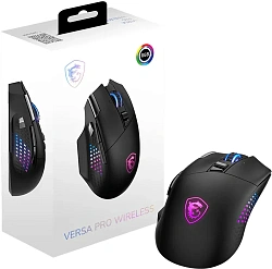 Мышь MSI Versa Pro W + Dock Pro черный оптическая 26000dpi беспров. BT/Radio USB 9but (S12-4301370-CLA)