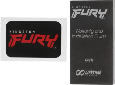 Память DDR5 16GB 6400MHz Kingston KF564C32BB-16 Fury Beast Black RTL Gaming PC5-51200 CL32 DIMM 288-pin 1.4В single rank с радиатором Ret