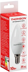 Лампа светодиодная Thomson TH-B2018 10Вт цок.:E14 свеча 220B св.свеч.бел.нейт. Candle (упак.:1шт)