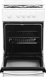 Плита Газовая Darina 1В GM 441 002 W белый (стеклянная крышка) реш.сталь