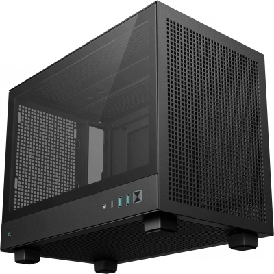 Корпус Deepcool CH160 черный без БП miniITX 7x120mm 1xUSB3.0 audio bott PSU