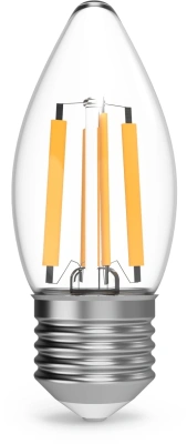 Лампа филам. Gauss Filament 7Вт цок.:E27 свеча 220B св.свеч.бел.теп. (упак.:1шт) (103802107)