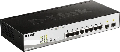 Коммутатор D-Link DGS-1210-08P DGS-1210-08P/G3A (L2) 8x1Гбит/с 2SFP 8PoE 65W настраиваемый