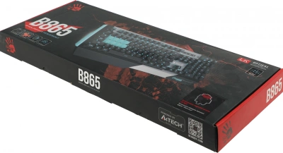 Клавиатура A4Tech Bloody B865 механическая серый/черный USB for gamer LED