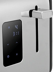 Тостер Kitfort КТ-6497 850Вт черный/стальной
