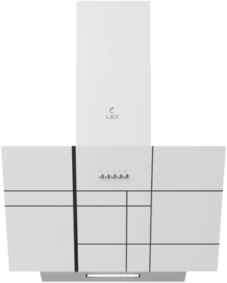 Вытяжка каминная Lex Moza 600 R1 белый управление: кнопочное (1 мотор)