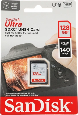 Флеш карта SDXC 128GB Sandisk SDSDUNB-128G-GN6IN Ultra