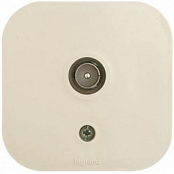 Розетка телев. Legrand Quteo 782245 откр. слоновая кость