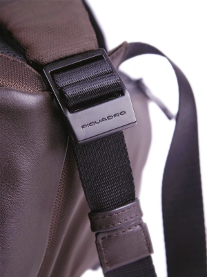 Рюкзак мужской Piquadro Wollem CA6238W129/TM темно-коричневый полиэстер/натур.кожа