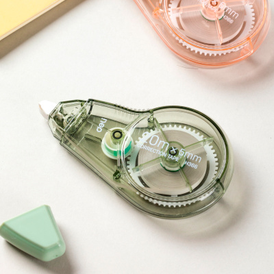 Лента коррект. Deli EH366 20мх5мм ассорти корпус белый блистер