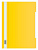 Папка-скоросшиватель Бюрократ Люкс -PSL20YEL A4 прозрач.верх.лист пластик желтый 0.14/0.18