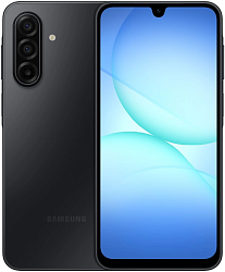 Смартфон Samsung SM-A175F Galaxy A17 256Gb 8Gb черный моноблок 3G 4G 2Sim 6.7" 1080x2340 Android 15 50Mpix 802.11 a/b/g/n/ac NFC GPS GSM900/1800 GSM1900 microSD max2048Gb