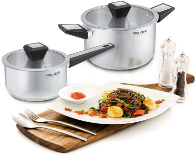 Ковш Rondell Blitz RDS-1888 1.4л. d=16см (с крышкой) стальной