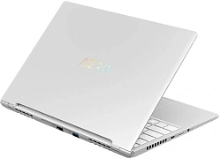 Ноутбук Gigabyte Aero 14 Core i7 13700H 16Gb SSD1Tb NVIDIA GeForce RTX4050 6Gb 14" OLED QHD+ (2880x1800) без ОС silver WiFi BT Cam (BMF-72KZBB4SD)
