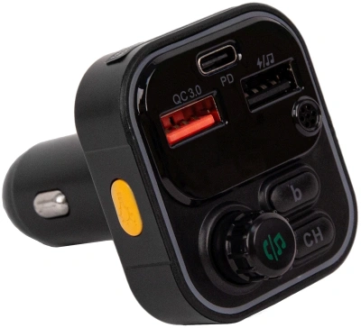 Автомобильный FM-модулятор ACV FMT-130B черный BT USB (40580)