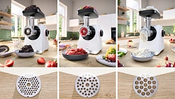 Мясорубка Bosch MFWS609W 2100Вт белый/черный