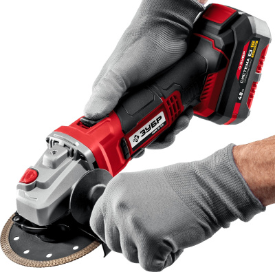 Углошлифовальная машина Зубр Мастер УШМ-18-125-41 10000об/мин рез.шпин.:M14 d=125мм жестк.кейс