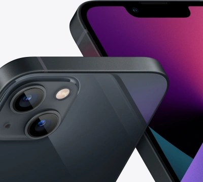 Смартфон Apple A2633 iPhone 13 128Gb 4Gb темная ночь моноблок 3G 4G 6.1" 1170x2532 iOS 16 12Mpix 802.11 a/b/g/n/ac/ax NFC GPS GSM900/1800 GSM1900 Protect