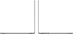 Ноутбук Apple MacBook Air A3114 M3 8 core 16Gb SSD256Gb/10 core GPU 15.3" Liquid Retina (2880x1864) macOS grey space WiFi BT Cam (MC9D4LL/A)