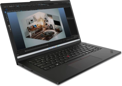 Ноутбук Lenovo ThinkPad P14s G5 Core Ultra 9 185H 32Gb SSD1Tb Intel Arc 14.5" IPS WQXGA (2560x1600) Windows 11 Pro black WiFi BT Cam (21G3S5DU00)