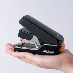 Степлер настольный Deli 0370SBLACK Exceed 24/6 26/6 (40листов) снижение усилия черный 100скоб коробка