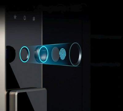 Сейф офисный Deli ET597 800x480x420мм электронный/ключевой/биометрический трейзер