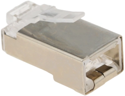 Коннектор WRline (WR-8P8C-5E-SH) FTP кат.5E RJ45 прозрачный (упак.:100шт)