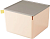Короб для хранения Deli XDM13pink 1отд. 212x212x153мм розовый/серый пластик