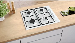 Газовая варочная поверхность Bosch PBP6C2K80O белый
