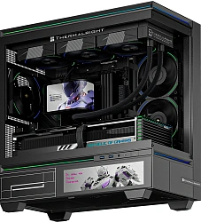 Система водяного охлаждения Thermalright Wonder Vision 360 Turbo ARGB Soc-AM5/AM4/1200/1700/1851 черный 4-pin 28.1dB Al LCD Ret (W-VISION-TURBO-360-BL-ARGB)