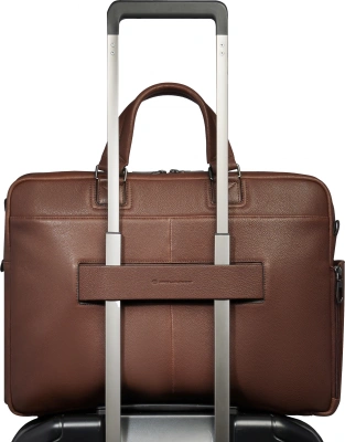 Деловая сумка Piquadro Cronus CA6025S134/M с отделением для ноутбука коричневый натур.кожа