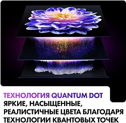 Телевизор QLED Haier 75" Smart TV S2 Pro Frameless черный 4K Ultra HD 60Hz DVB-T DVB-T2 DVB-C DVB-S DVB-S2 USB WiFi Smart TV