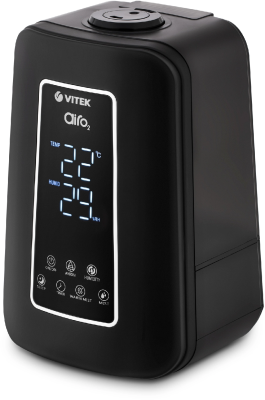 Увлажнитель воздуха Vitek VT-2340 85Вт (ультразвуковой) черный
