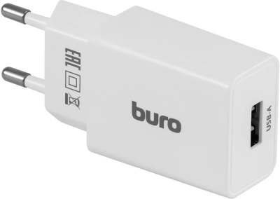 Сетевое зар./устр. Buro BUWA1 10.5W 2.1A USB-A универсальное белый (BUWA10S100WH)