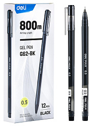 Ручка гелев. Deli MaX EG62-BK черн d=0.5мм черн. черн.