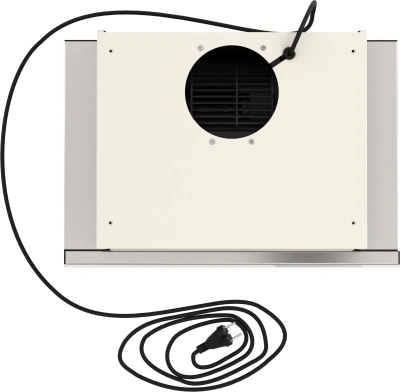 Вытяжка встраиваемая Elikor Интегра Glass 45Н-400-В2Д нержавеющая сталь/стекло бежевое управление: кулисные переключатели (1 мотор)