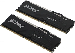 Память DDR5 2x32GB 5200MHz Kingston KF552C36BBEAK2-64 Fury Beast Expo RGB RTL Gaming PC5-41600 CL36 DIMM 288-pin 1.25В kit single rank с радиатором Ret
