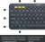 Клавиатура Logitech K380 темно-серый беспроводная BT slim Multimedia для ноутбука (920-007584)
