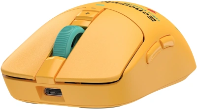 Мышь A4Tech Bloody R72 Ultra Duo Renegade Sunset желтый/рисунок оптическая 20000dpi беспров. USB/USB-C 6but (R72 ULTRA DUO)