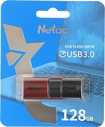 Флеш Диск Netac 128Gb U182 NT03U182N-128G-30RE USB3.0 красный/черный