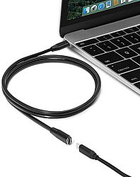 Кабель-удлинитель Premier 5-913 EXT USB Type-C (m) USB Type-C (f) 0.5м черный (пакет)